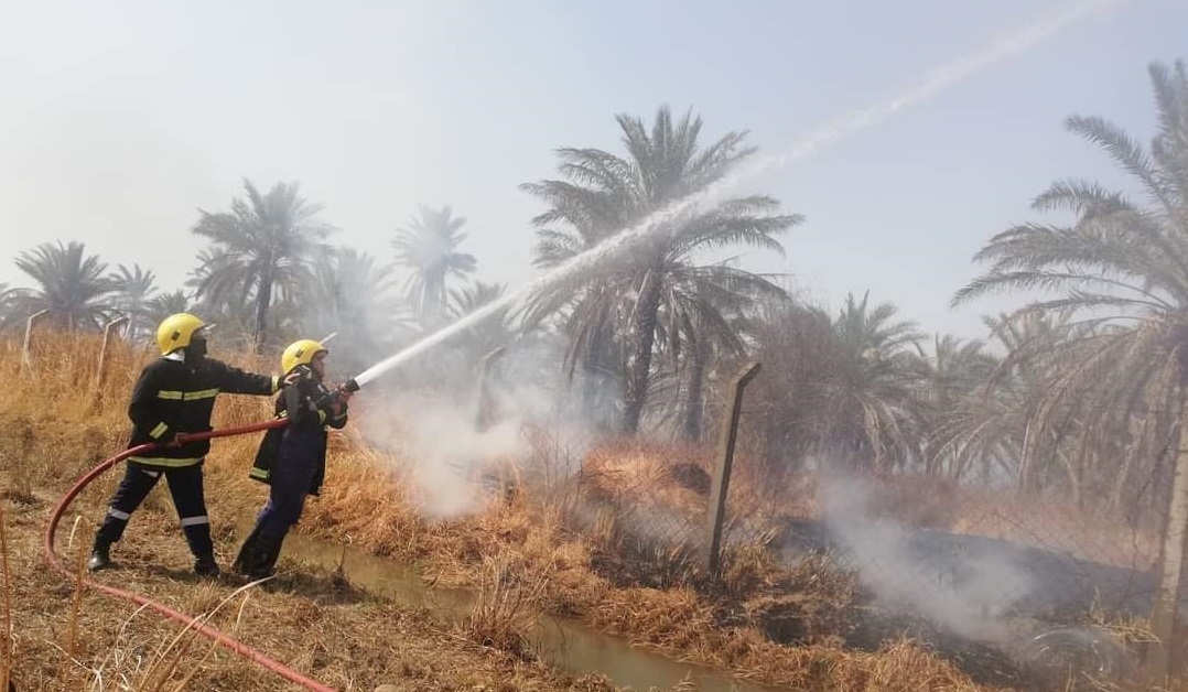 الدفاع المدني يخمد 3 حوادث حريق في مناطق متفرقة من محافظة ديالى