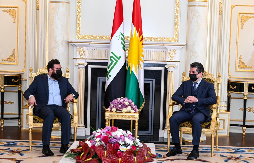 PM Barzani receives al-Kildani in Erbil 