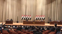 Minister Allawi attends today's Parliamentary session 