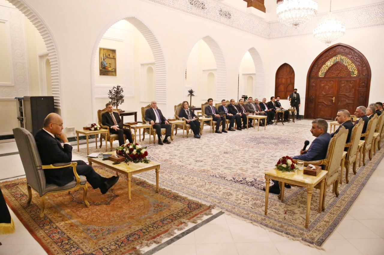 President Salih meets Iraqi university deans and professors