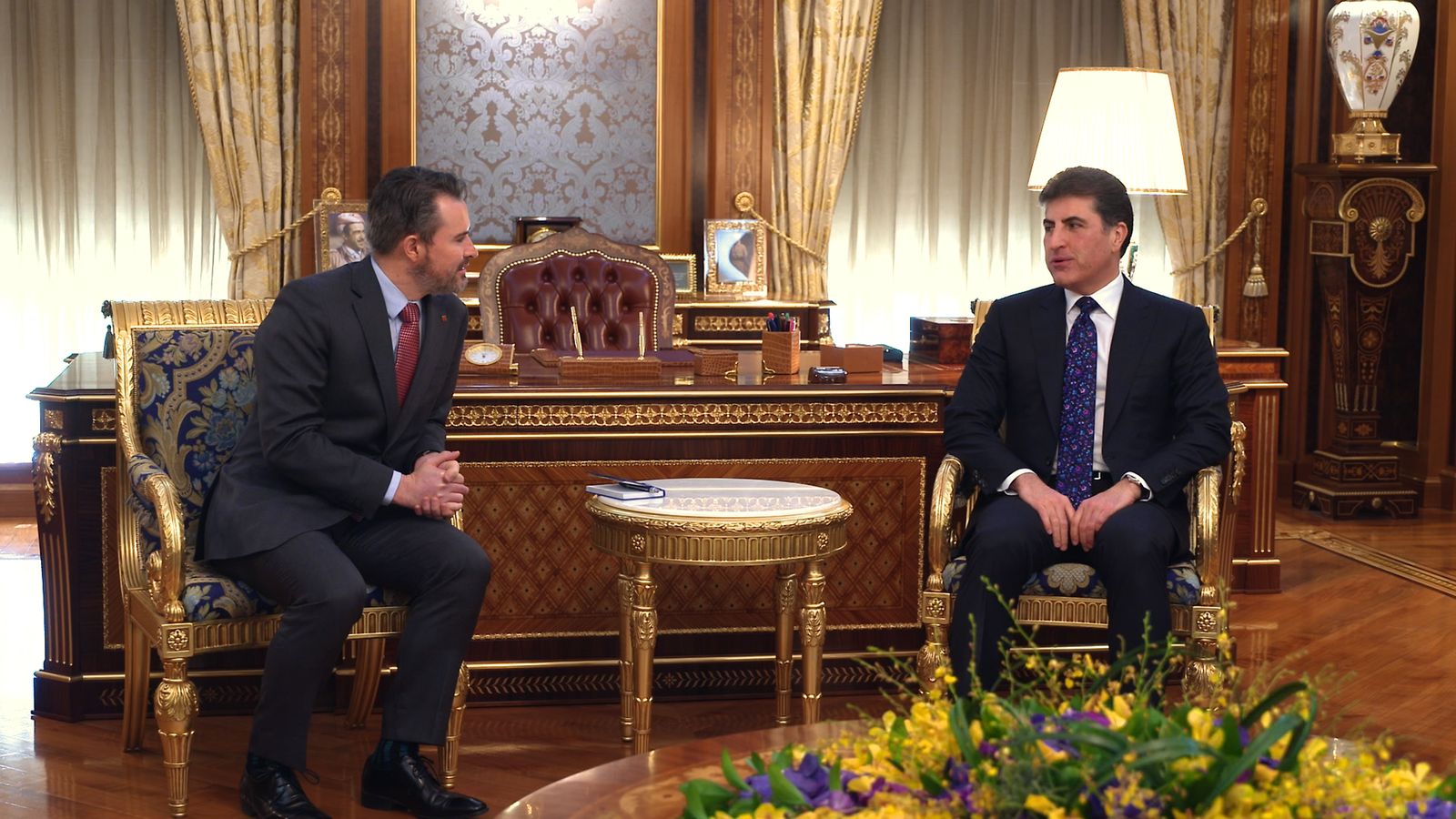 President Barzani discusses with the new Ambassador the Canadian investment opportunities 