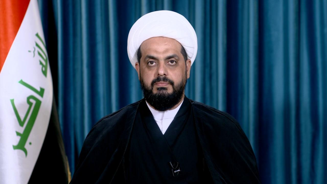 Al-Khazali welcomes ending the dispute between the Shiite leaders