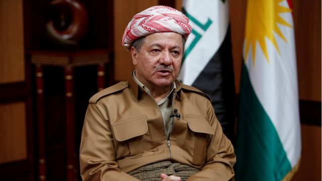 Masoud Barzani, Barham Salih, and Mohammad al-Halboosi condemn the  missile attack on Erbil