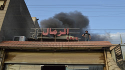 اخماد حريقين احدهما اندلع داخل "كوفي شوب" وسط بغداد 