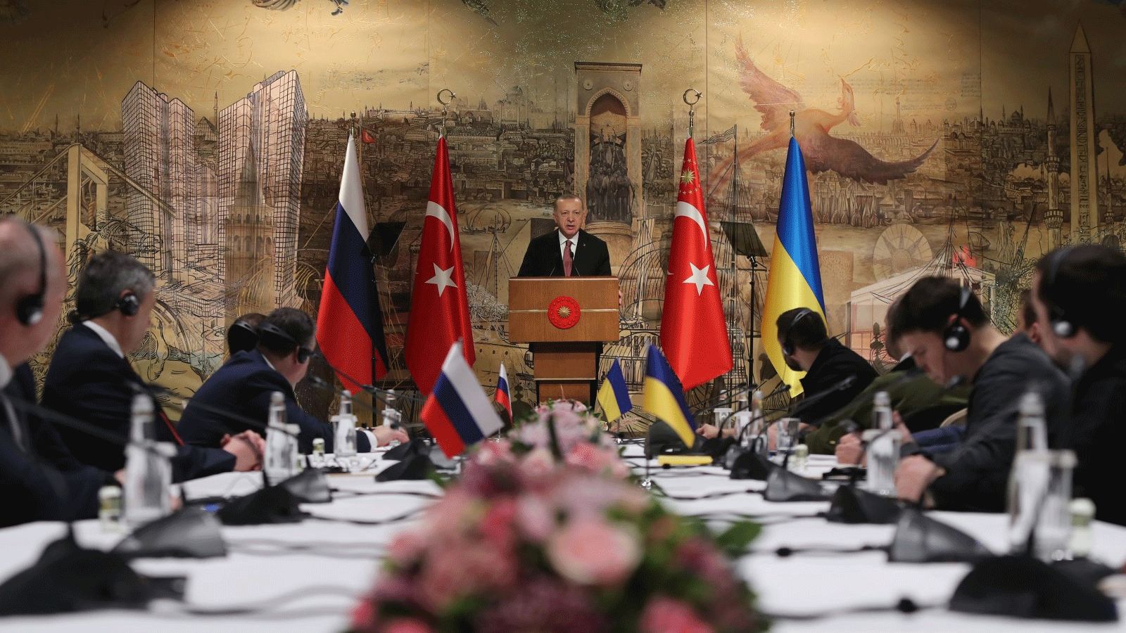 تفاؤل روسي أوكراني بعد انتهاء جولة المفاوضات الأولى في إسطنبول