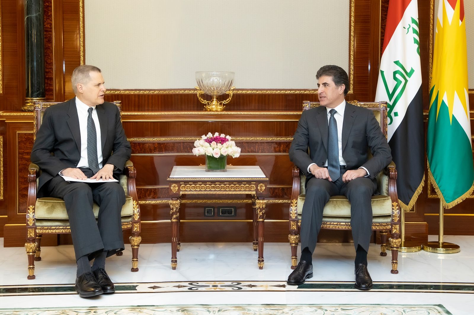 President Barzani receives a letter from Biden