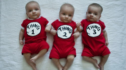 Parents of 'one in 200 million' identical triplets mark boys' first birthday