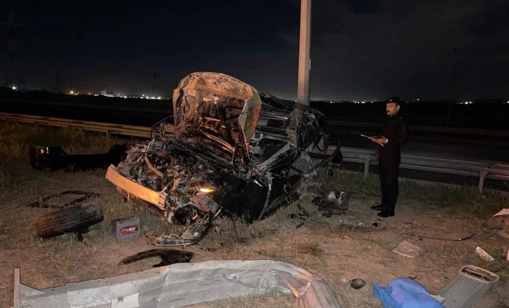 صور .. حادث مروع قرب مطار اربيل يُخلف خسائر بشرية واضراراً مادية جسيمة