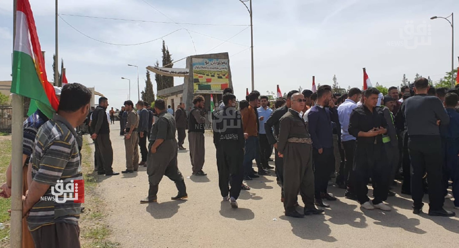 Anfal victims' families organize a protest in Chamchamal 