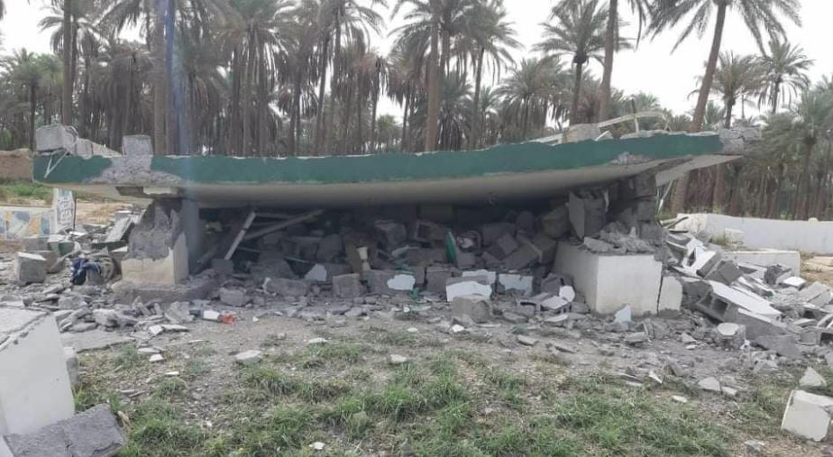 Diyala police denies attack on religious site.. Shafaq News shares pictures of the rubbles