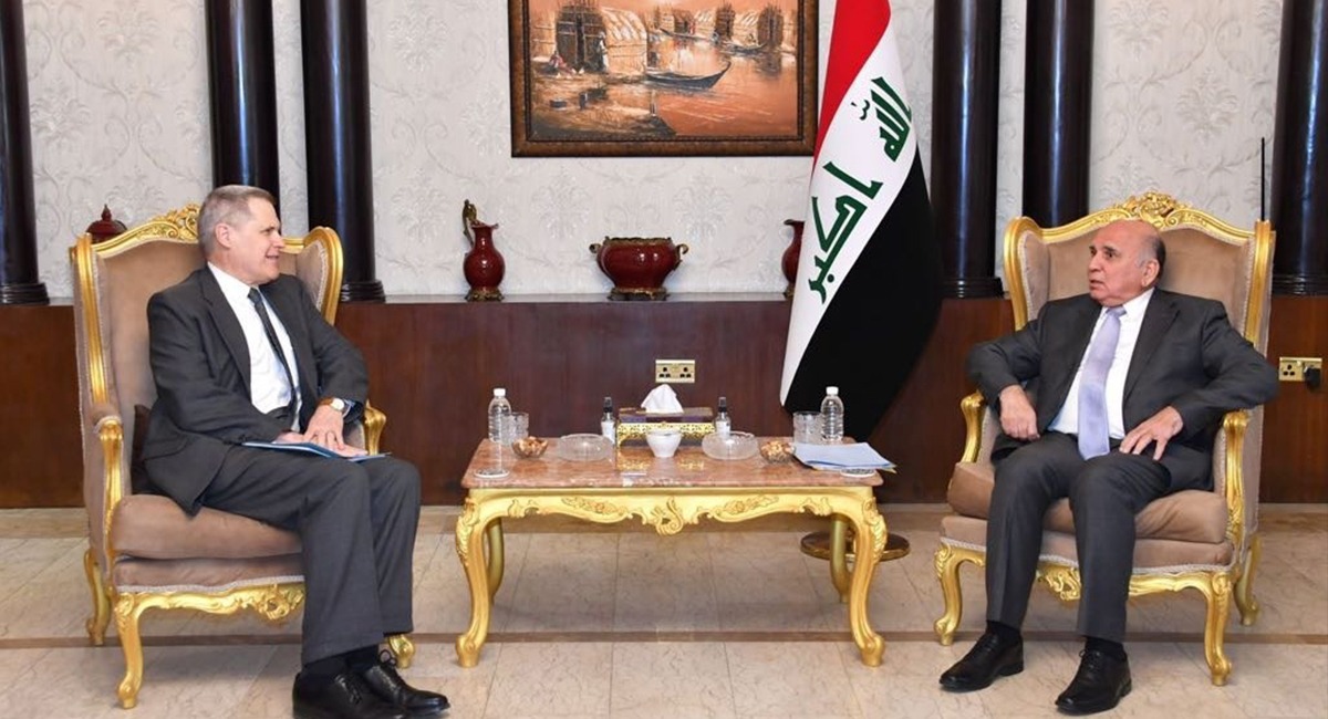 وزير الخارجية العراقي يبحث مع السفير الأمريكي ملف حقوق الإنسان