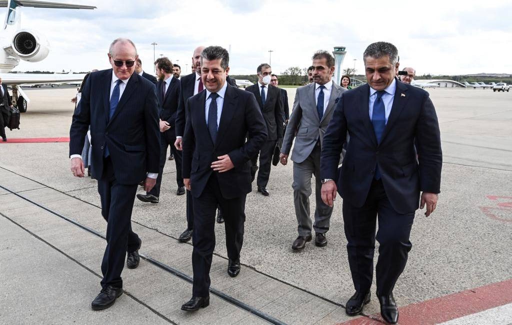 Kurdistans PM arrives in London on an official visit 