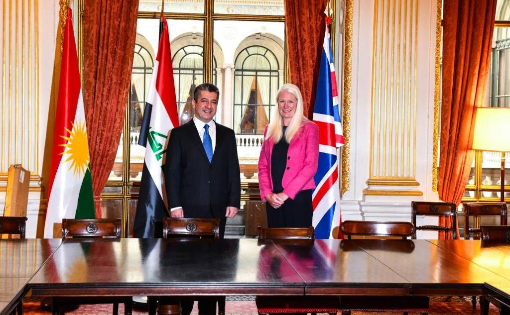 PM Barzani meets with UK's state minister for Asia and the Middle East 
