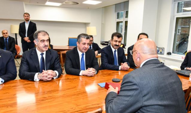 PM Barzani meets the British Minister of Education
