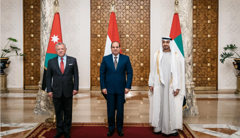 At Cairo summit, leaders of Jordan, Egypt, UAE discuss Jerusalem tensions