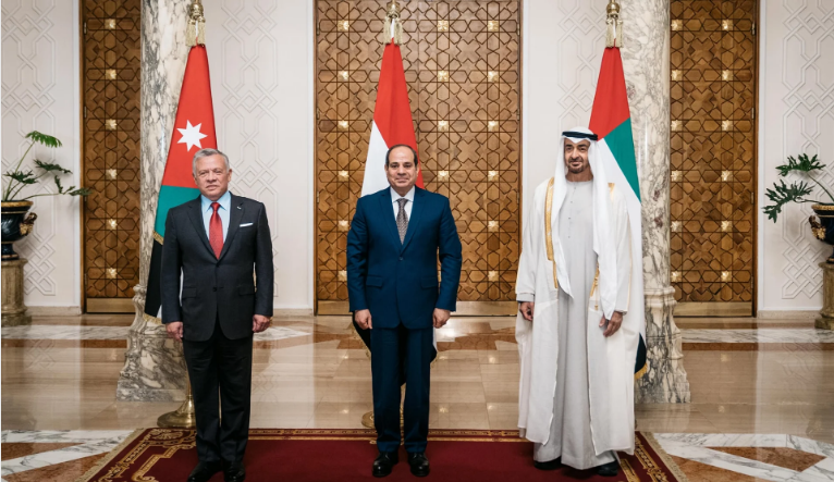 At Cairo summit leaders of Jordan Egypt UAE discuss Jerusalem tensions