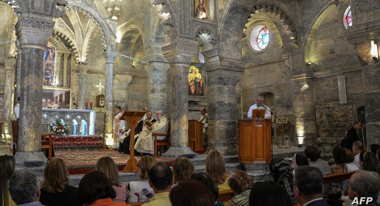 بعد الخراب.. كنيسة "مار توما" التاريخية تقرع أجراسها في الموصل مجدداً