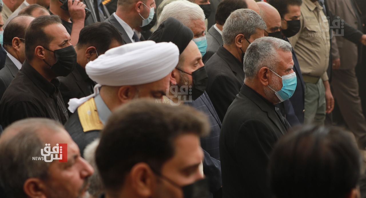 بحضور كبار الشخصيات السياسية.. انطلاق مراسم تشييع "الأنصاري" في بغداد (صور)