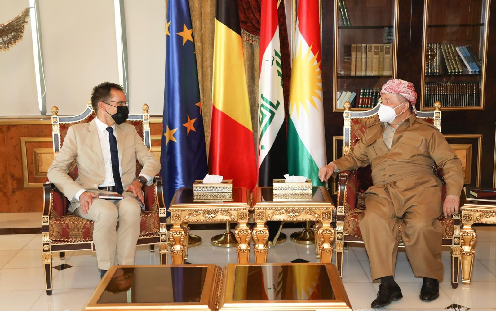 The Belgian Ambassador praises Leader Barzanis role in the struggle in Kurdistan