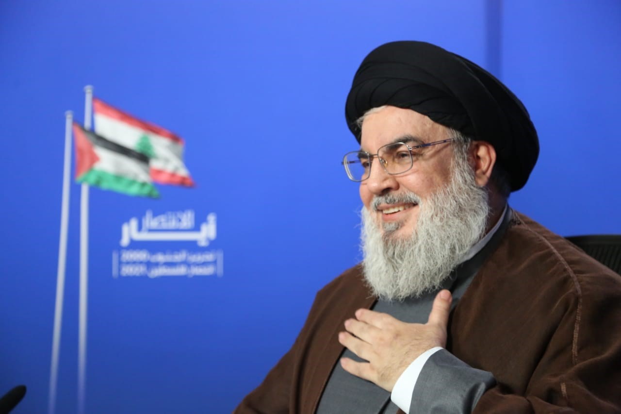 QHezbollahs SecretaryGeneral says no political group can claim Lebanons parliamentary majority