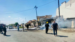 بينهم طفلان .. مصابون جراء حريق في الموصل (فيديو) 