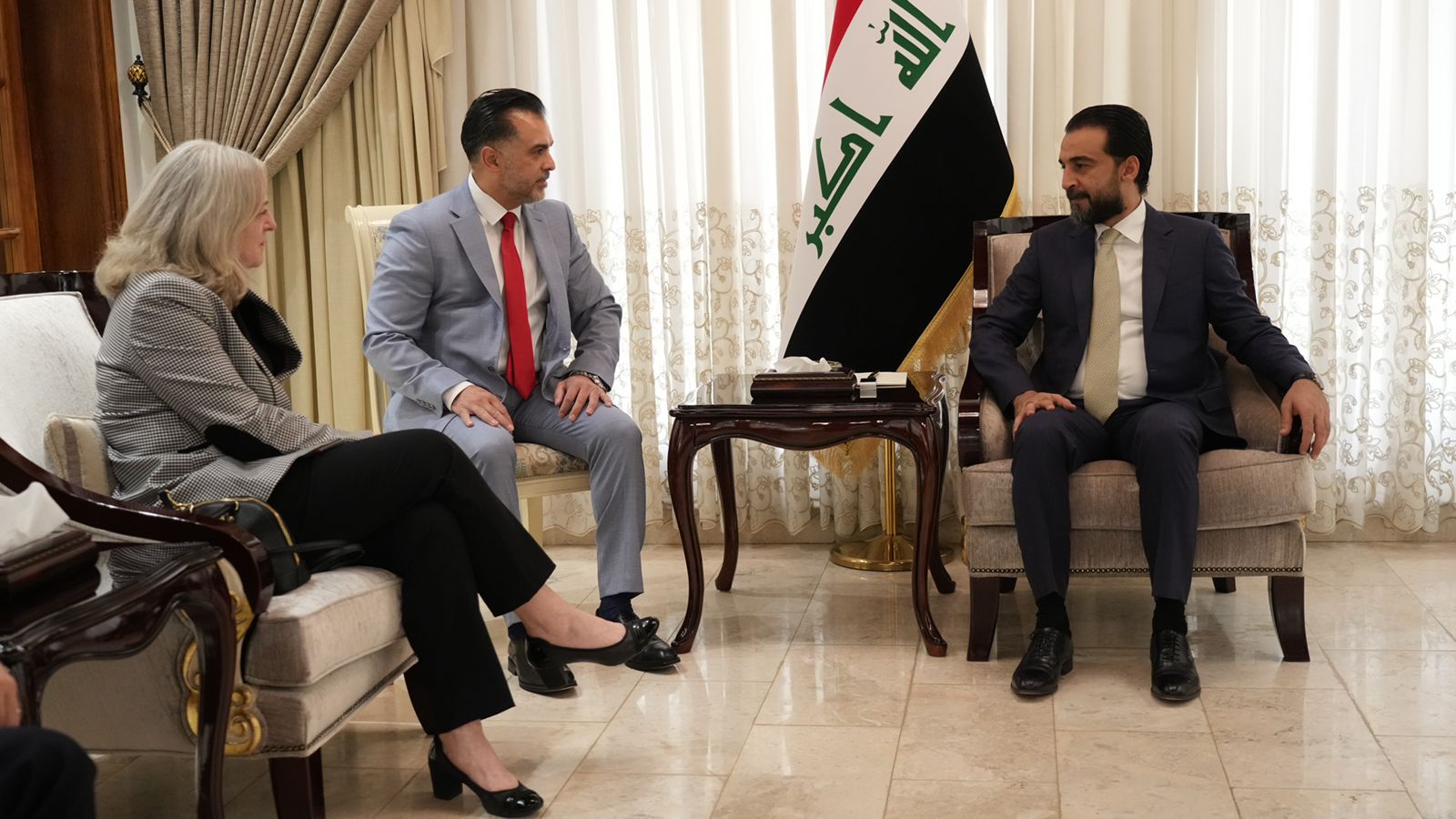 Al-Halboosi receives the new American Ambassador to Iraq