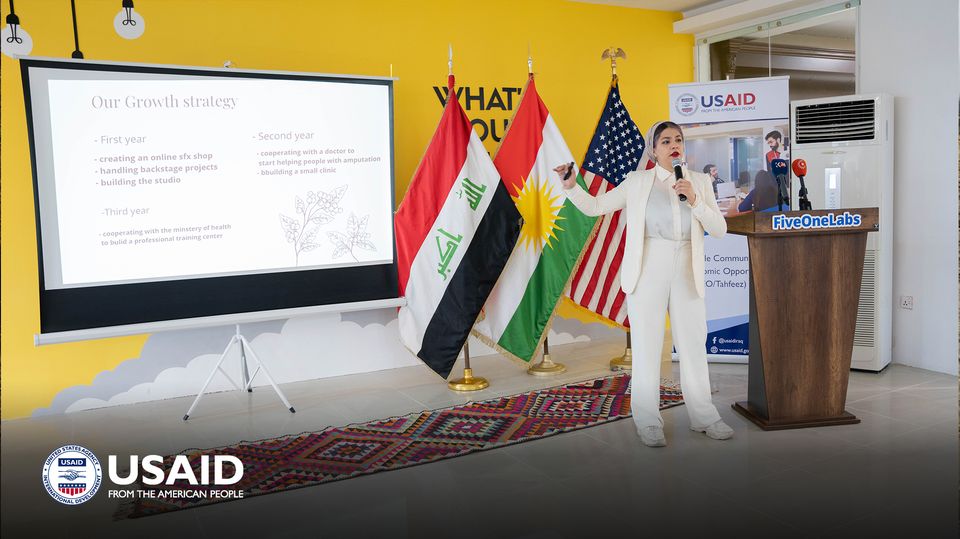 A Kurdish Woman won at the USAIDsupported Demo Day Competition