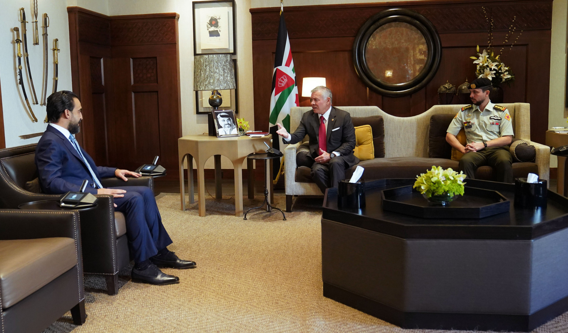 Al-Halboosi meets with the King of Jordan