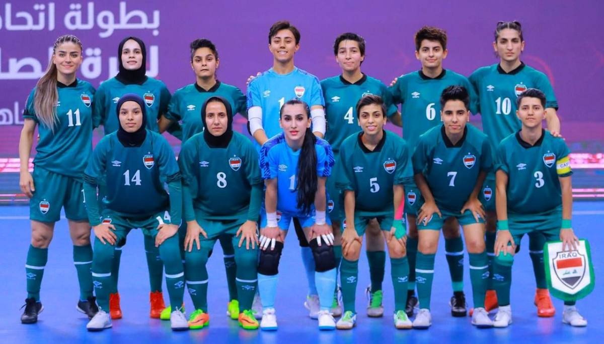 نساء العراق لكرة الصالات يواجهن الكويت بشعار الفوز في نصف نهائي كأس غرب آسيا