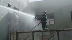 حريق يأتي على مخزن قرب مول في بغداد.. فيديو 