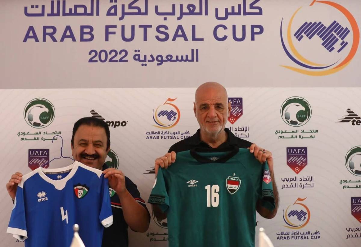 المنتخب العراقي لكرة الصالات يرتدي الأخضر في مواجهة الازرق الكويتي