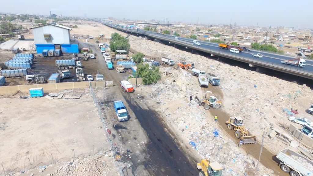 بغداد تباشر أولى الخطوات لتحويل أحد أكبر المعسكرات إلى مسطح أخضر (صور)