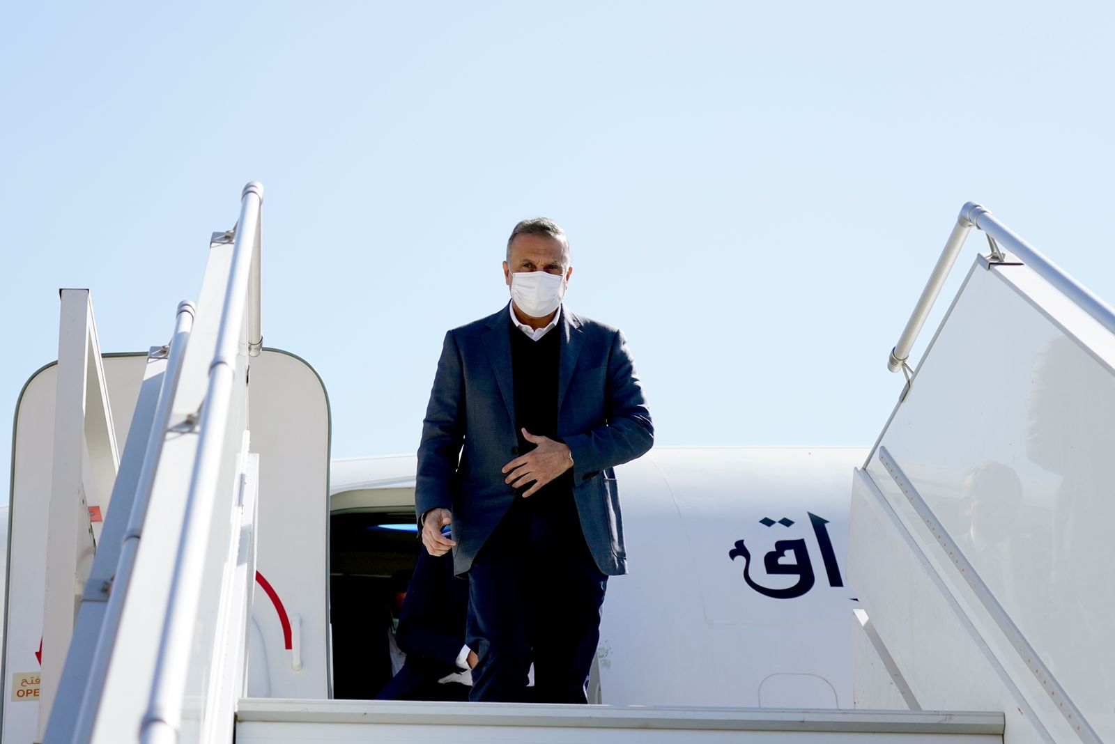 Al-Kadhimi arrives in Riyadh
