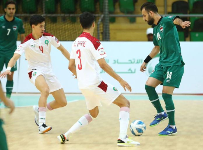 العراق يكتفي بالمركز الثاني بعد خسارته امام المغرب في ختام كأس العرب للصالات 