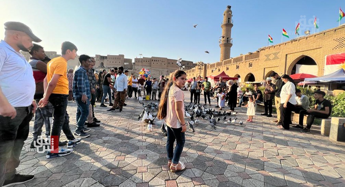 Thousand of tourists visit the Erbil citadel 