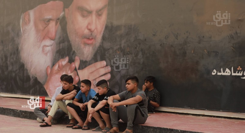 Muqtada al-Sadr addresses the demonstrators of the coordination framework with a message