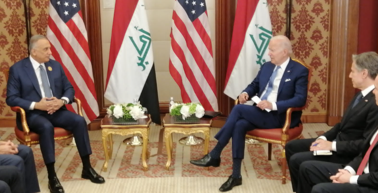 Al-Kadhimi meets with Biden behind the closed doors 