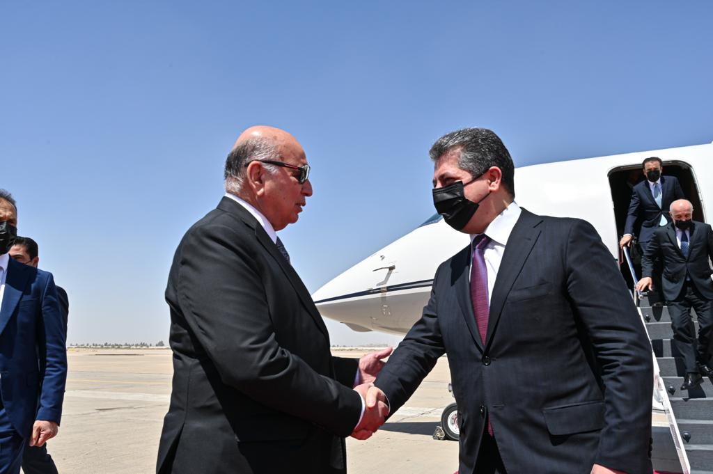 Masrour Barzani meets Al-Kazemi in Baghdad (photos)