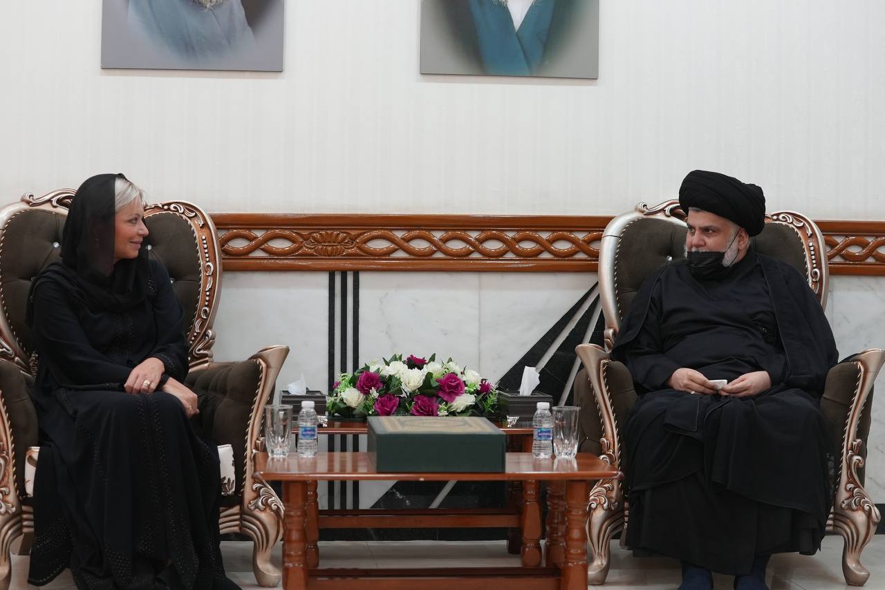 Plasschaert says her meeting with al-Sadr was fruitful