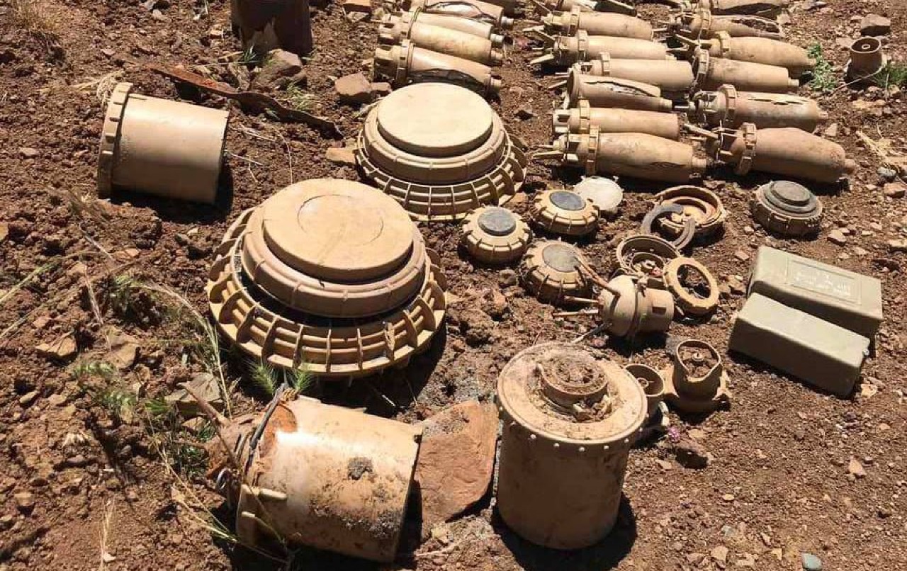 More than 30 landmines cleared from a village in Erbil