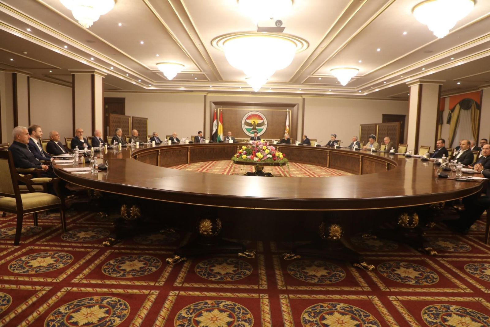 انطلاق اجتماع رئيس إقليم كوردستان مع القوى السياسية بحضور بلاسخارت