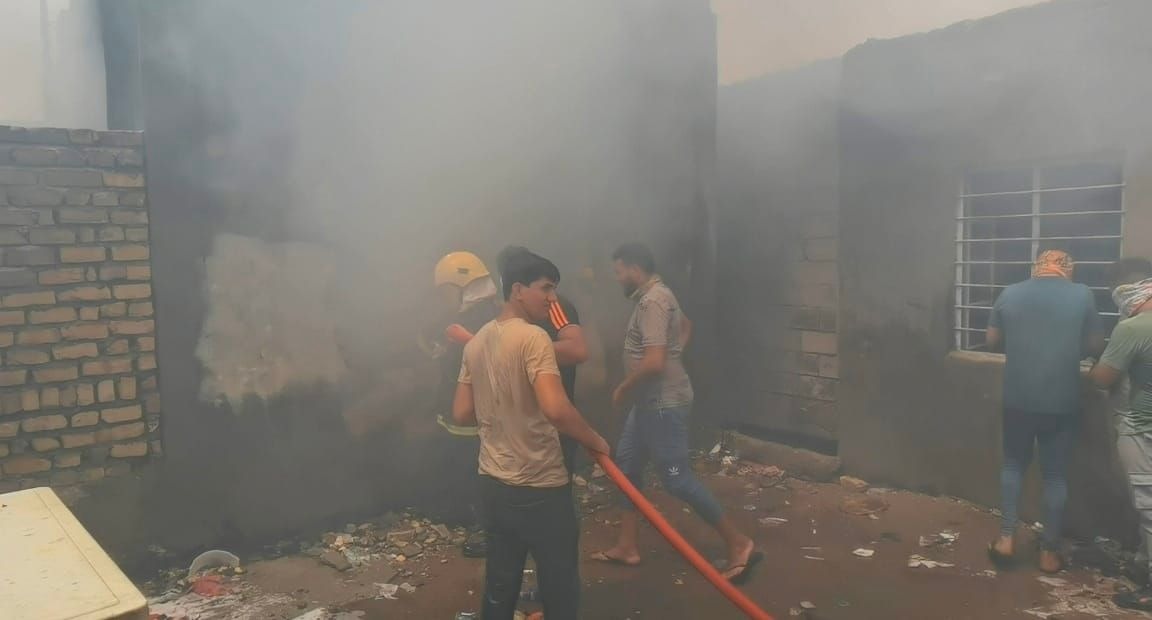 حريق ينهي حياة صاحب محل ألبسة في محافظة عراقية