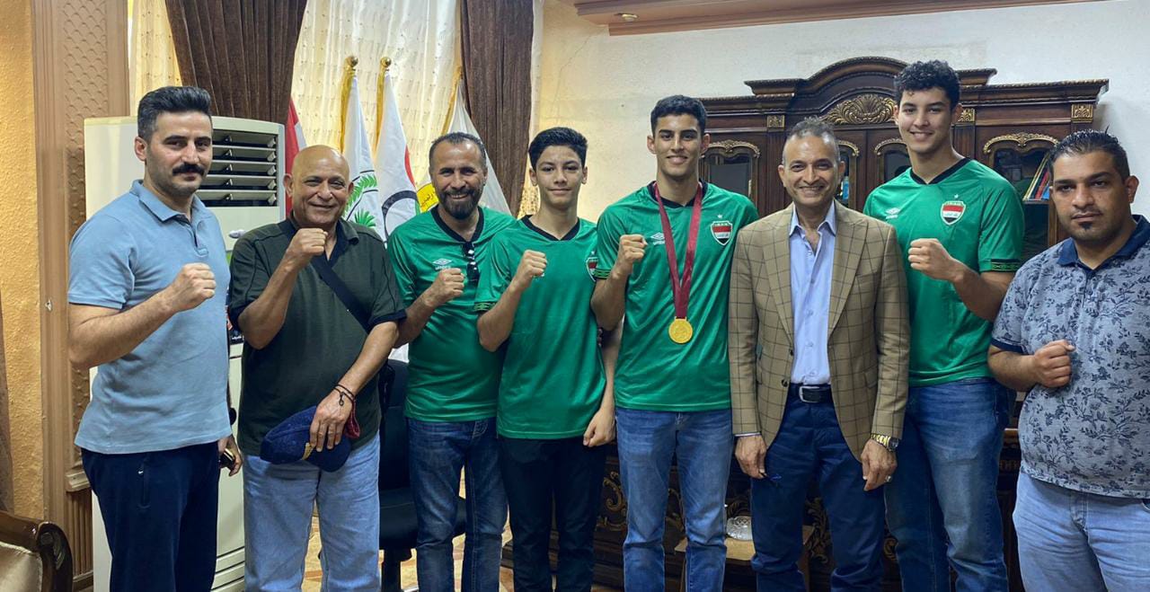الاولمبية العراقية ترعى الملاكم "الذهبي" يوسف الماجدي لإعداده لأولمبياد باريس 2024