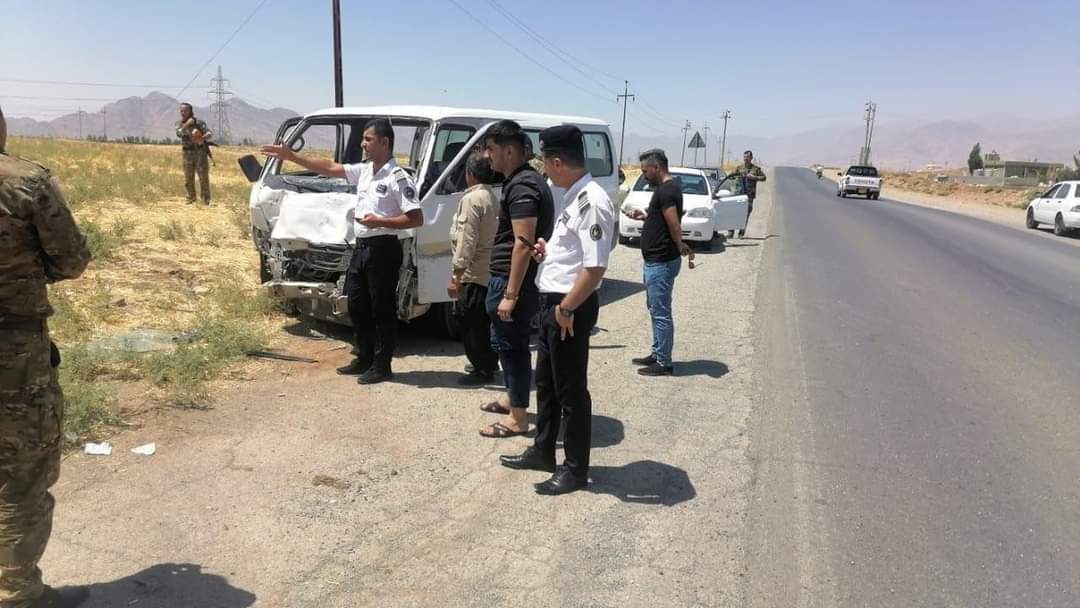 صور .. مصرع وإصابة أربعة أشخاص بحادث في إقليم كورستان
