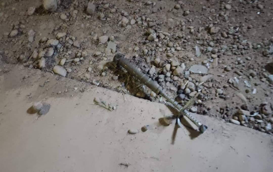 Mortar shell lands east of Saladin 