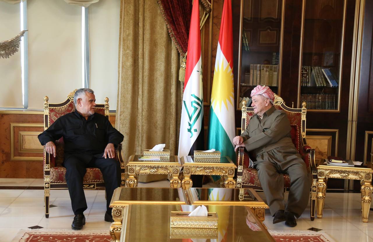 Al-Ameri and Barzani discuss solutions for the political impasse in Iraq