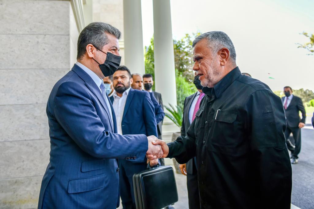 PM Barzani receives al-Ameri