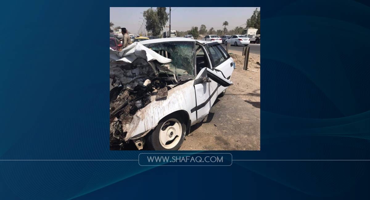 مصرع واصابة 7 أشخاص بحادث سير جنوبي بغداد