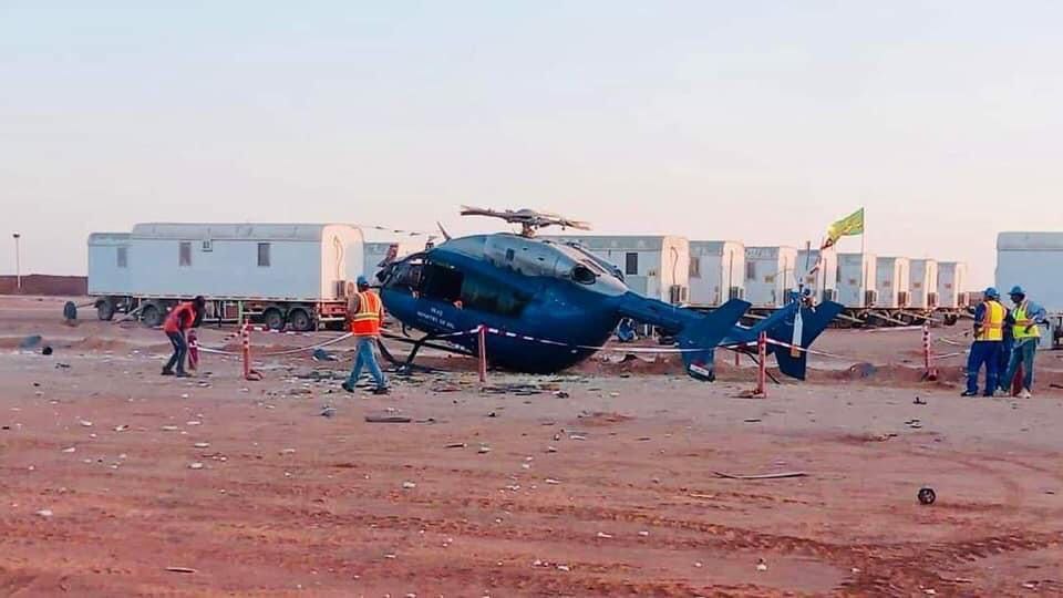 شركة الاستكشافات النفطية تصدر توضيحاً بشأن سقوط إحدى مروحياتها في صحراء النخيب