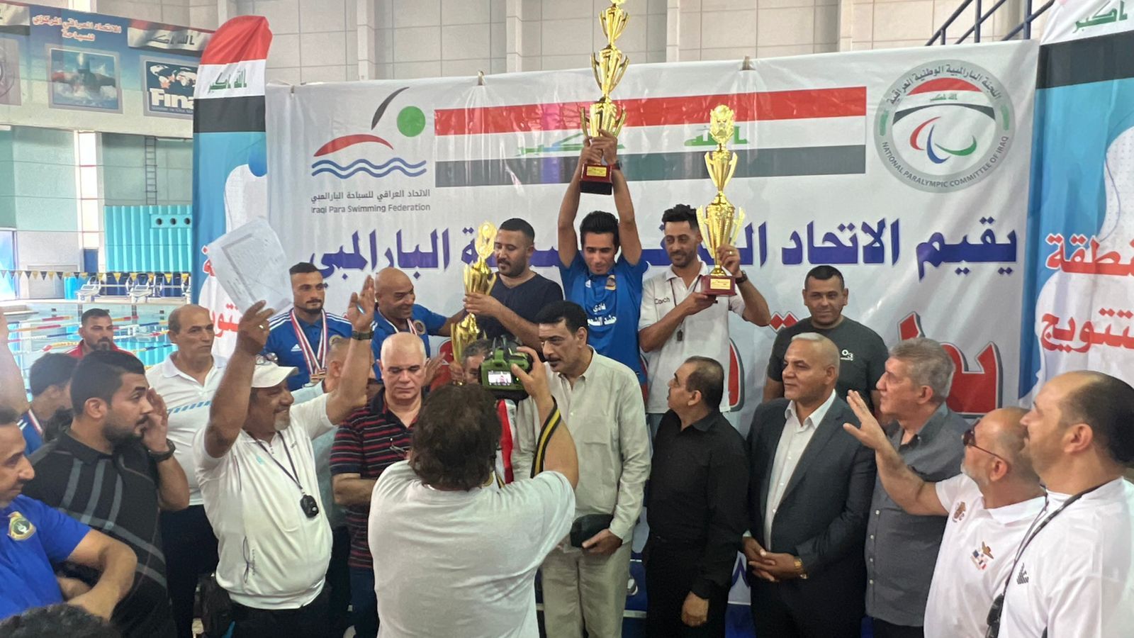 نادي الحشد الشعبي يتوج بلقب بطولة العراق بالسباحة البارالمبية 